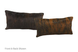 Dark Brindle Cowhide Pillow 12x22 #A51583 by Hudson Hides