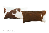 Tricolor Cowhide Pillow 12x22 #A51586 by Hudson Hides