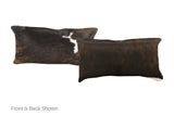 Tricolor Cowhide Pillow 12x22 #A51589 by Hudson Hides