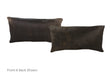 Solid Black Cowhide Pillow 12x22 #A51601 by Hudson Hides