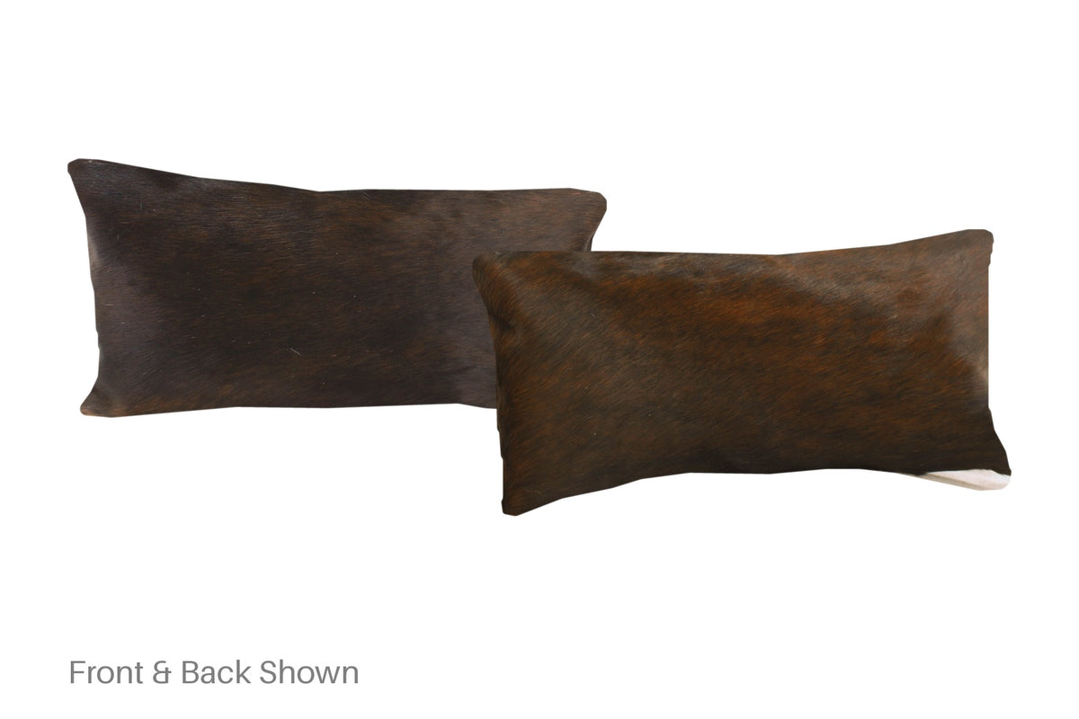 Dark Brindle Cowhide Pillow #A51605