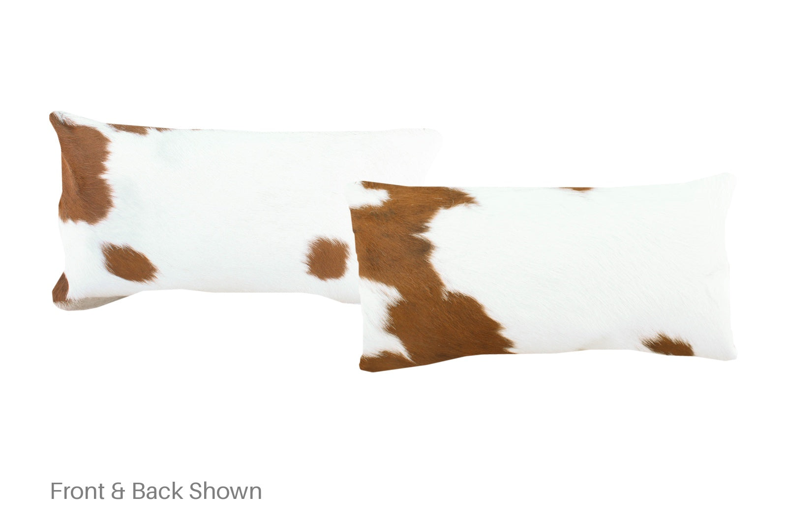 Brown and White Cowhide Pillow #A51610