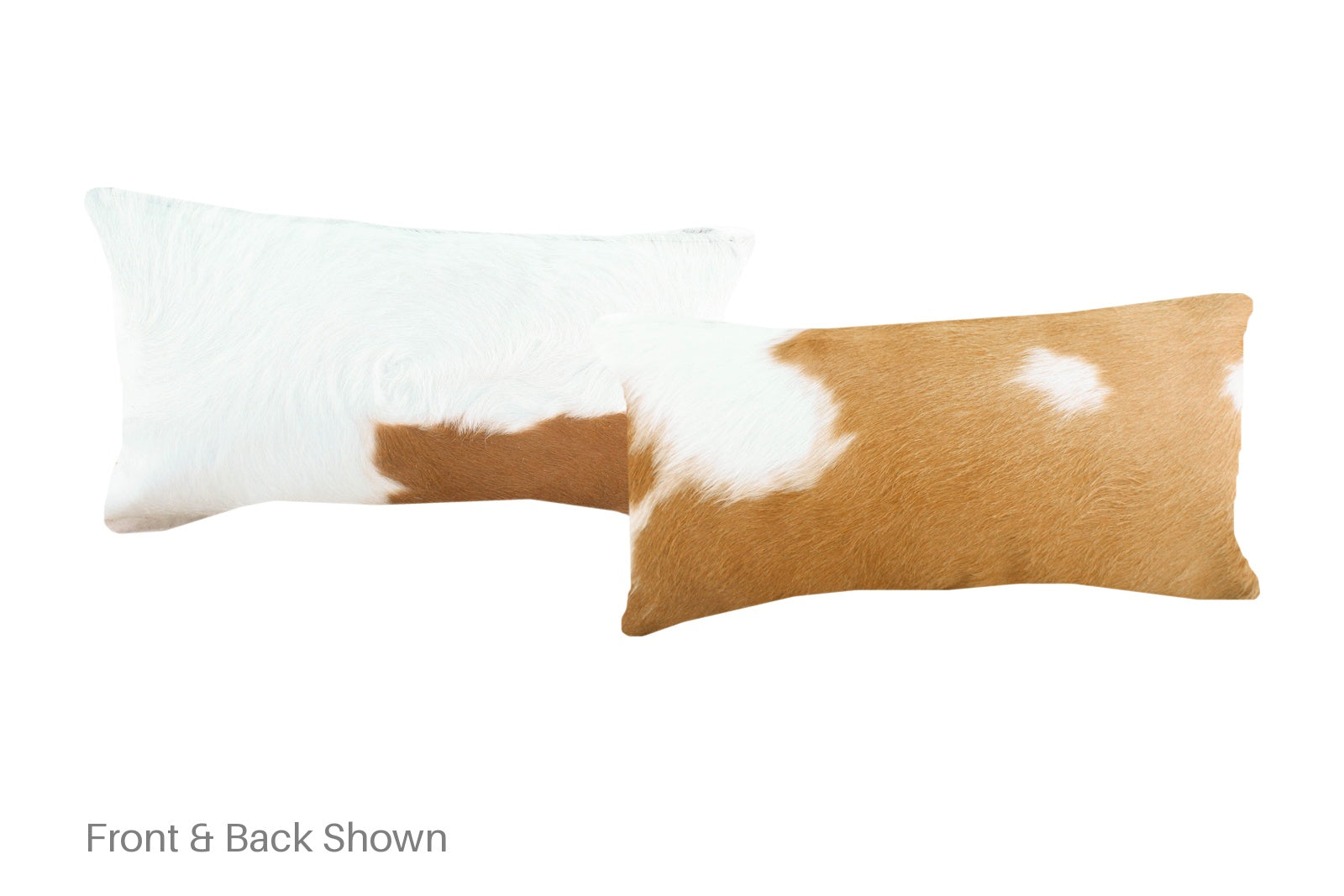 Beige and White Cowhide Pillow #A51611