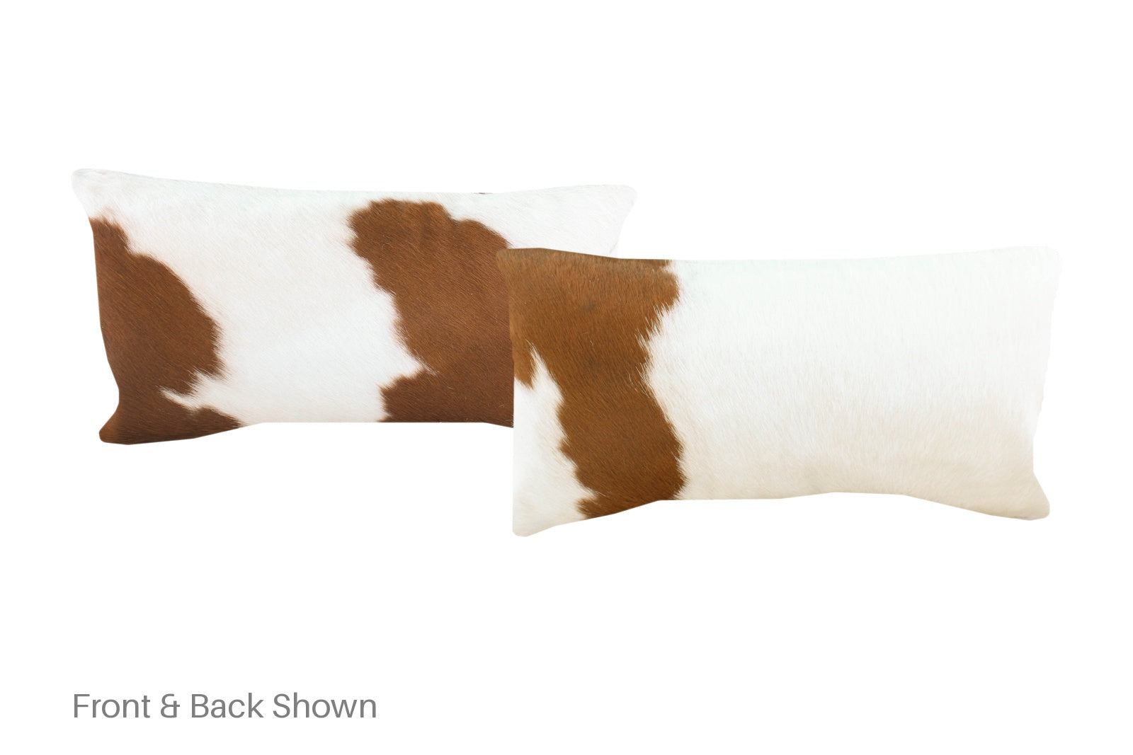 Brown and White Cowhide Pillow #A51613