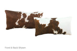 Tricolor Cowhide Pillow 12x22 #A51614 by Hudson Hides