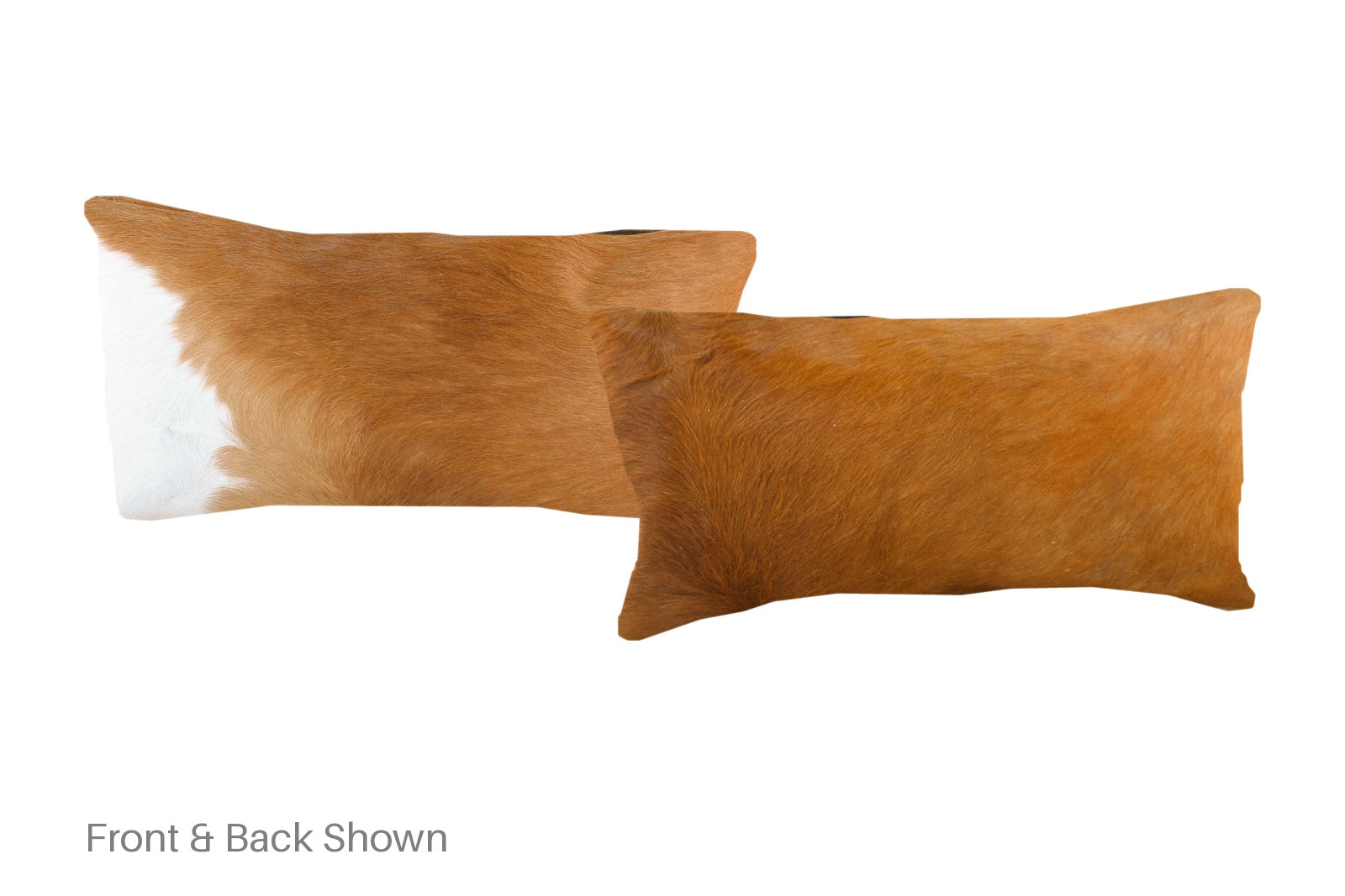 Brown and White Cowhide Pillow #A51615