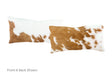Brown and White Cowhide Pillow 12x22 #A51618 by Hudson Hides