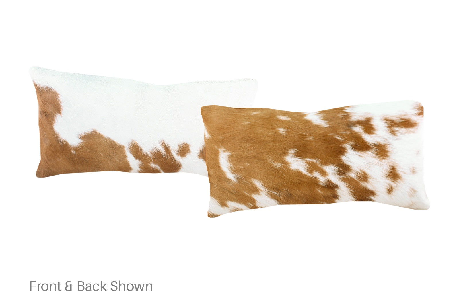 Brown and White Cowhide Pillow #A51618