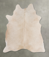 Beige Large Brazilian Cowhide Rug 6'4"H x 5'9"W #A5162 by Hudson Hides