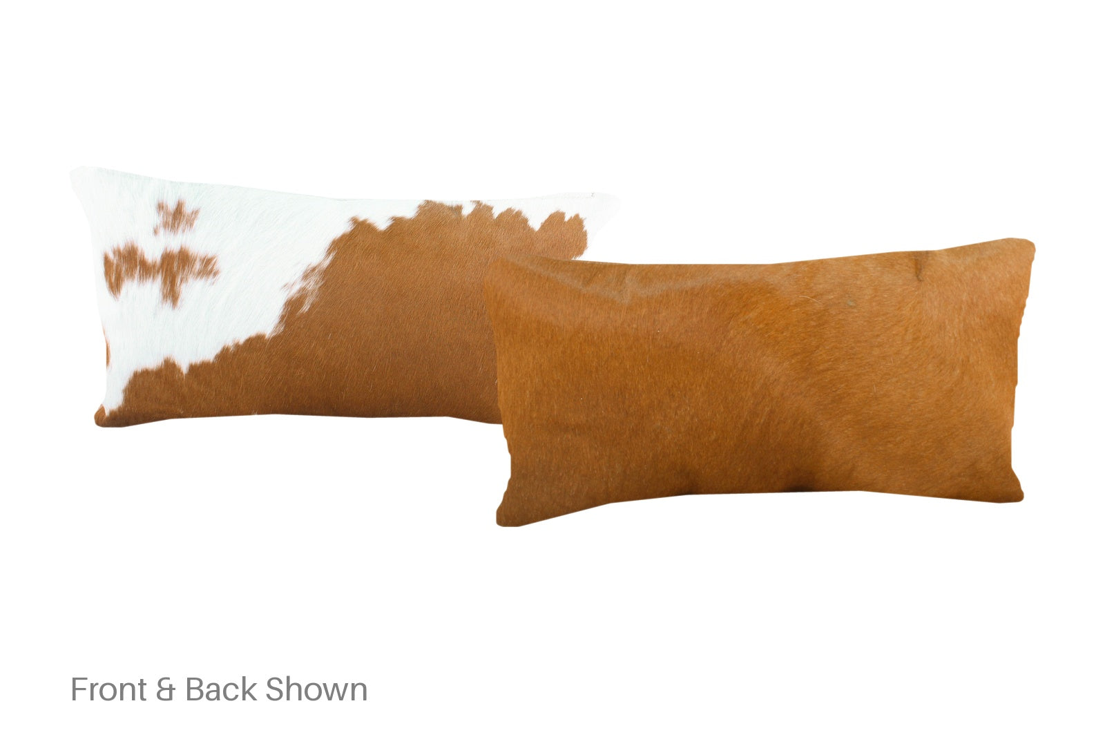 Brown and White Cowhide Pillow #A51622