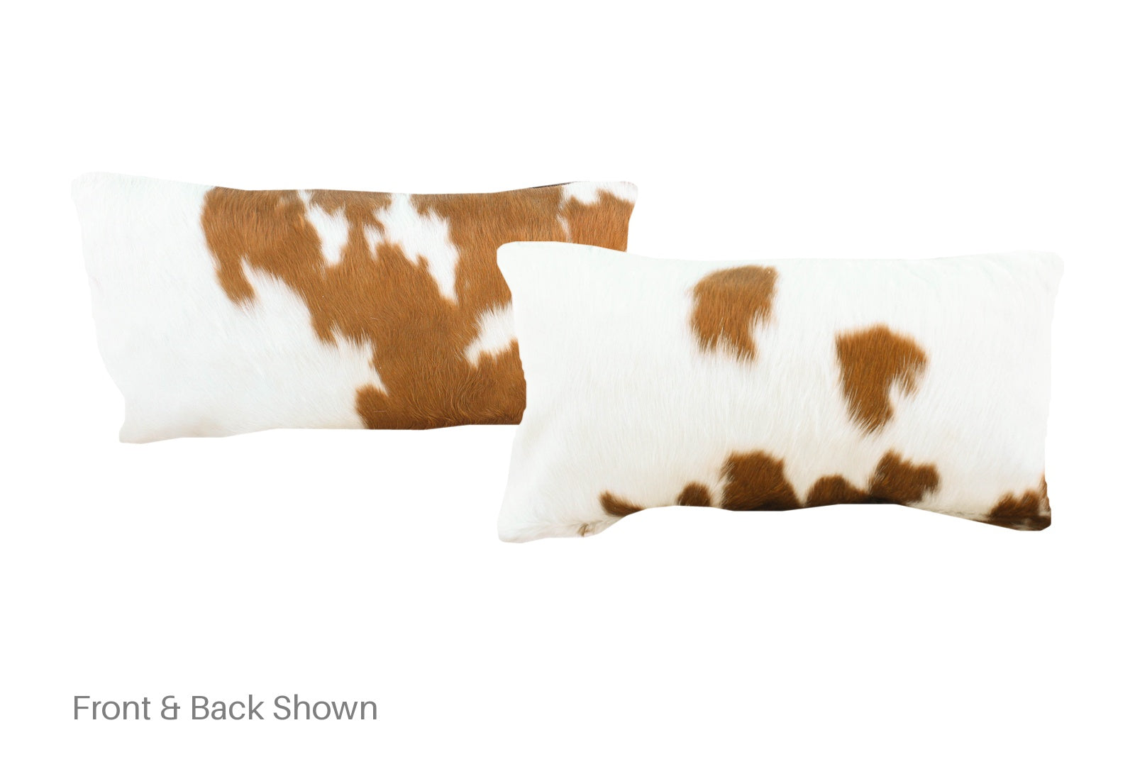 Brown and White Cowhide Pillow #A51624