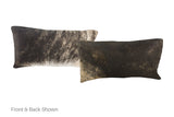 Dark Brindle Cowhide Pillow 12x22 #A51627 by Hudson Hides