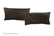 Solid Black Cowhide Pillow 12x22 #A51631 by Hudson Hides