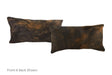 Dark Brindle Cowhide Pillow 12x22 #A51632 by Hudson Hides