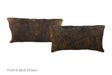 Dark Brindle Cowhide Pillow 12x22 #A51637 by Hudson Hides