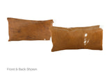 Brown and White Cowhide Pillow 12x22 #A51645 by Hudson Hides