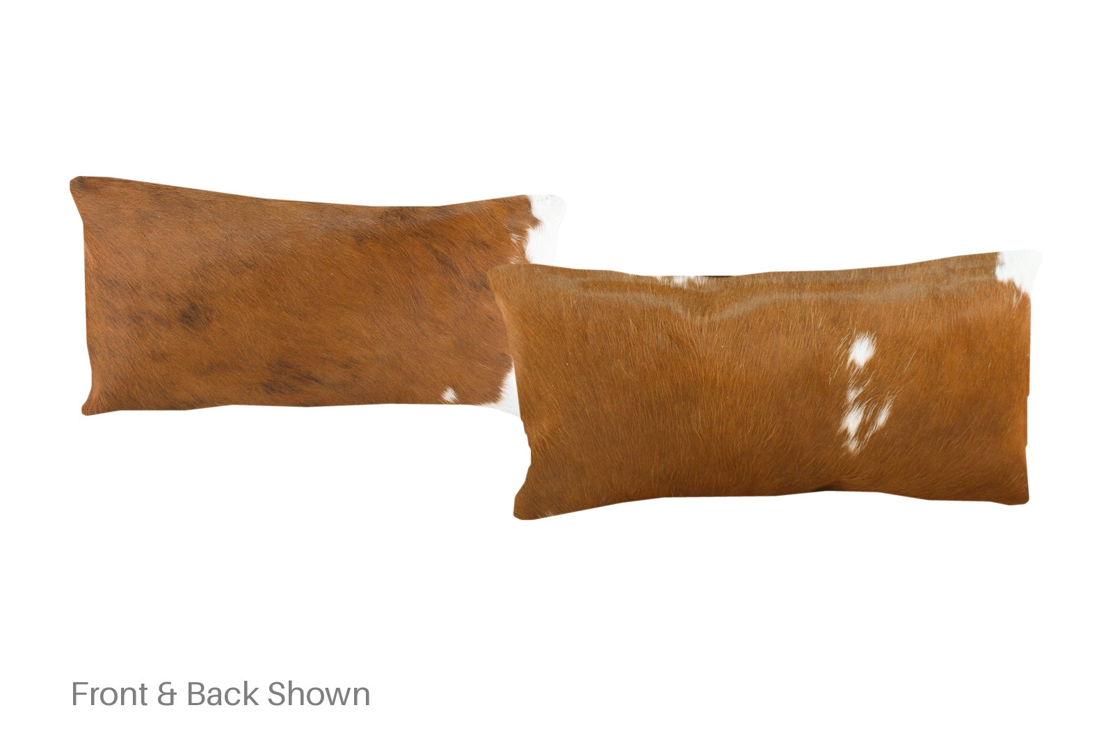 Brown and White Cowhide Pillow #A51645