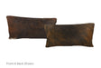 Dark Brindle Cowhide Pillow 12x22 #A51646 by Hudson Hides