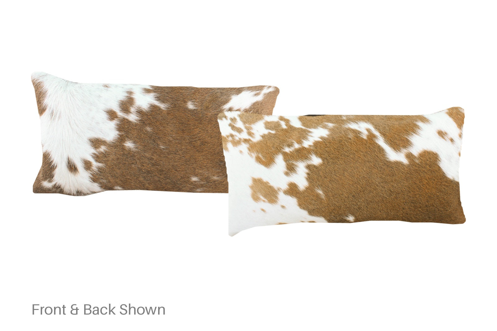 Brown and White Cowhide Pillow #A51650