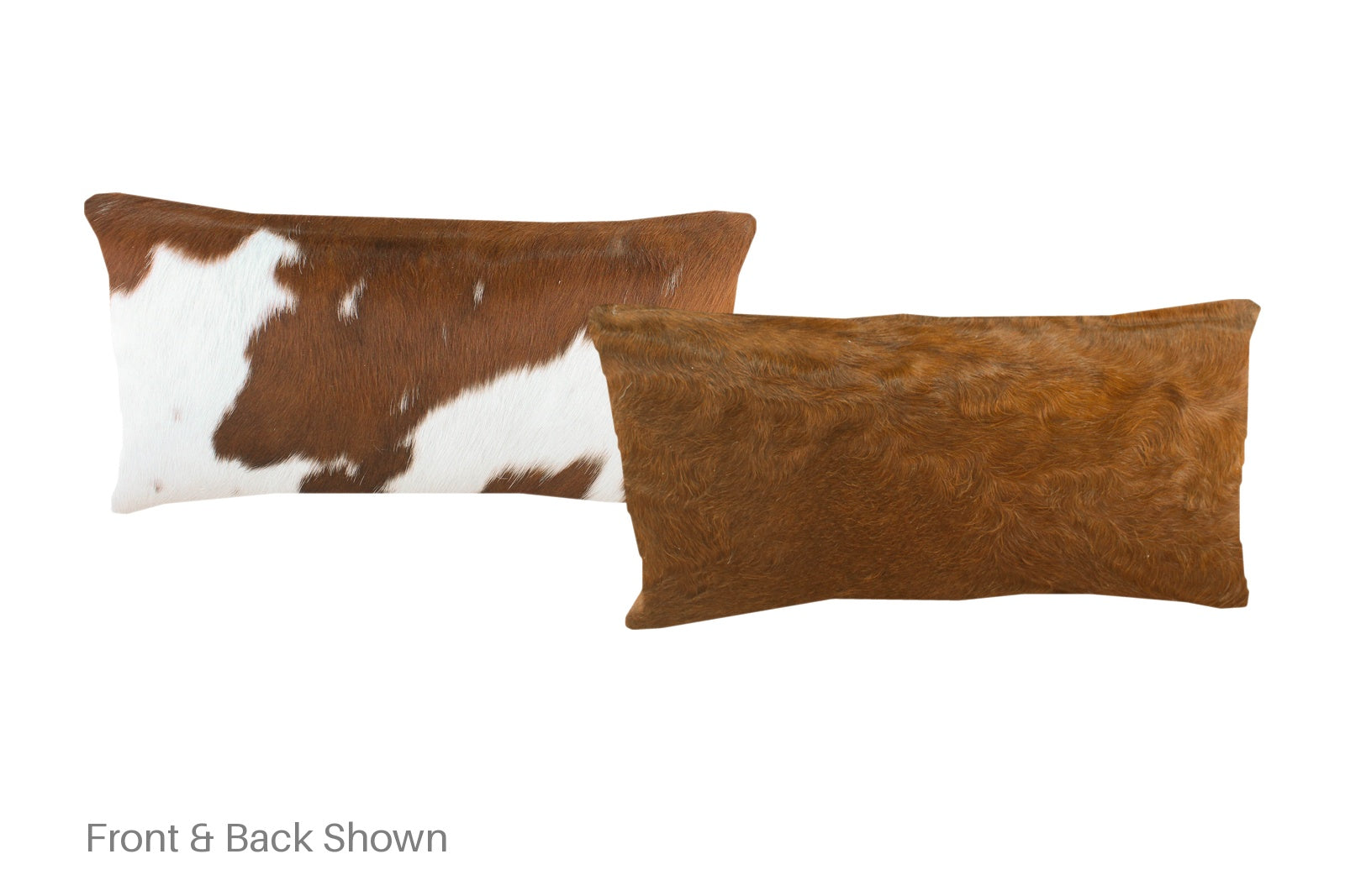 Brown and White Cowhide Pillow #A51651