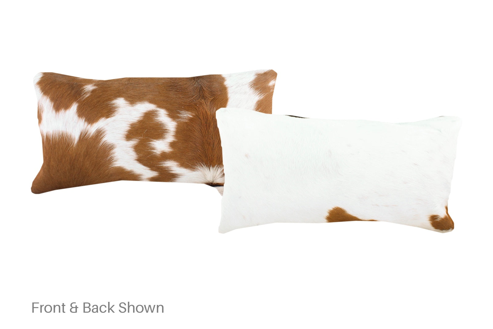 Brown and White Cowhide Pillow #A51656