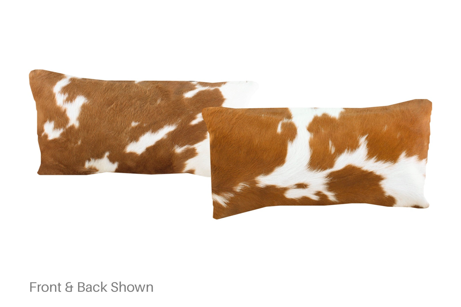 Brown and White Cowhide Pillow #A51657
