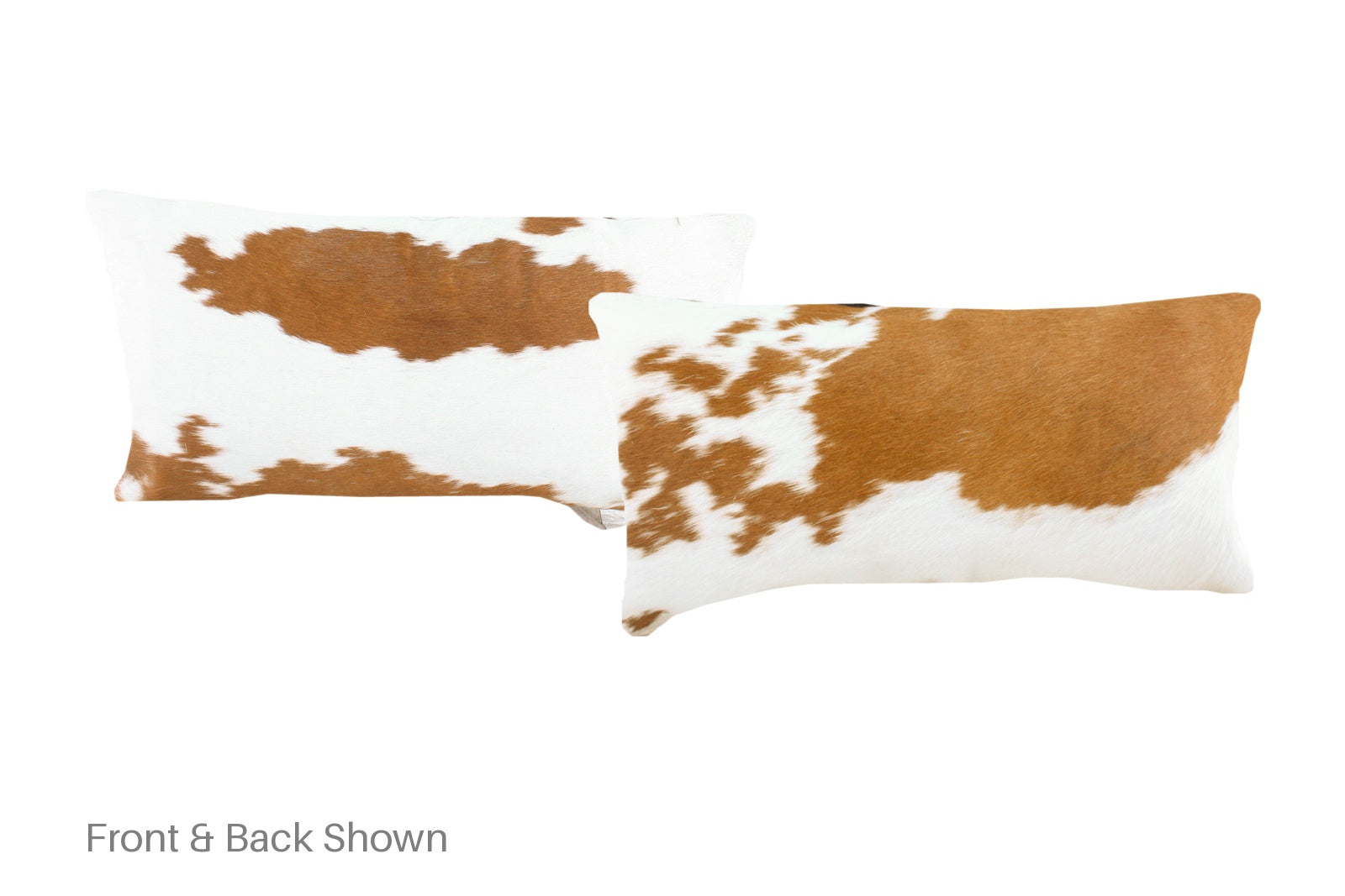 Brown and White Cowhide Pillow #A51658