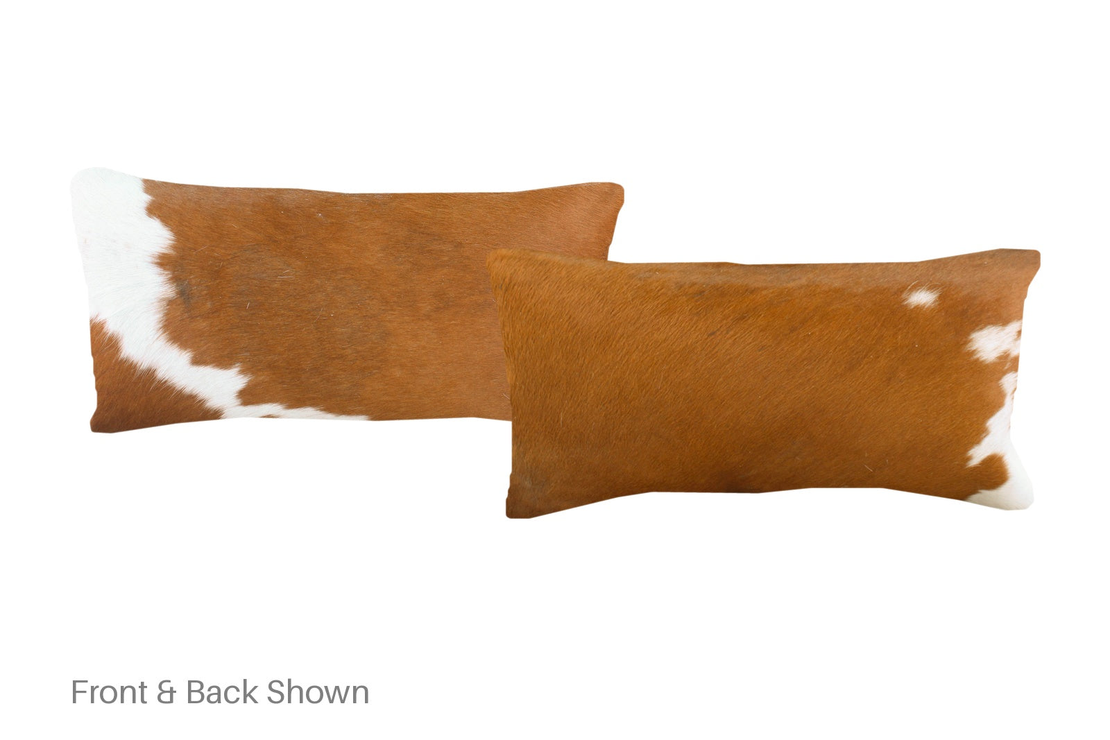 Brown and White Cowhide Pillow #A51659