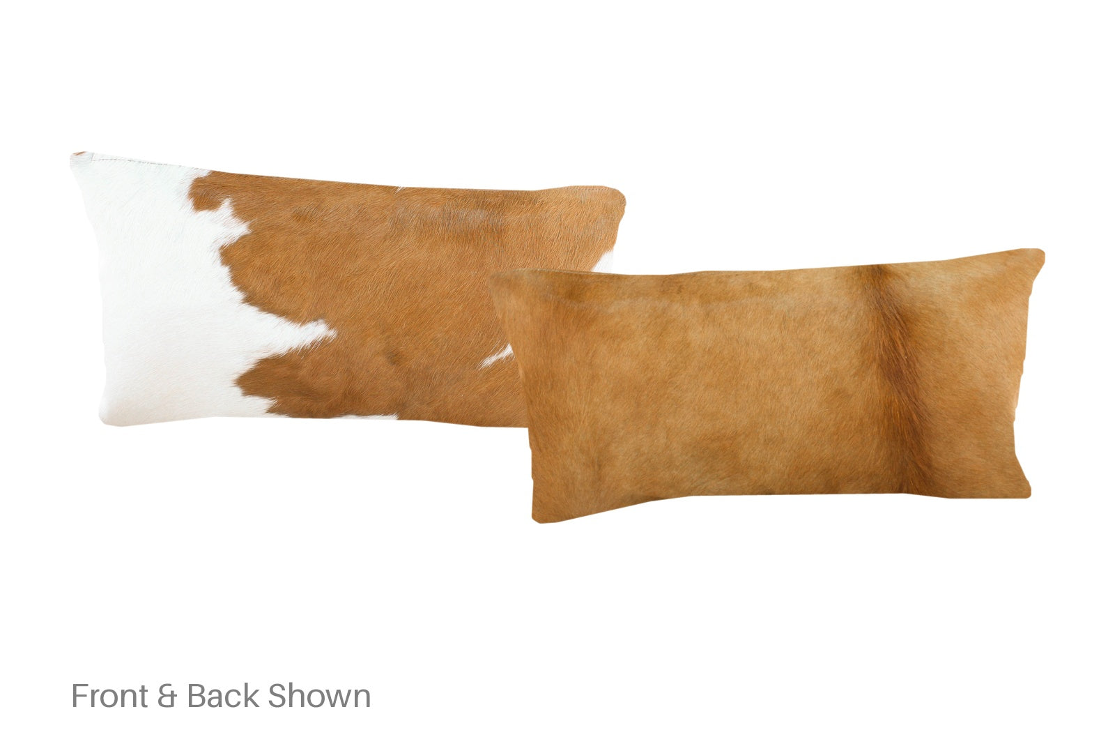 Brown and White Cowhide Pillow #A51669