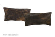 Dark Brindle Cowhide Pillow 12x22 #A51671 by Hudson Hides