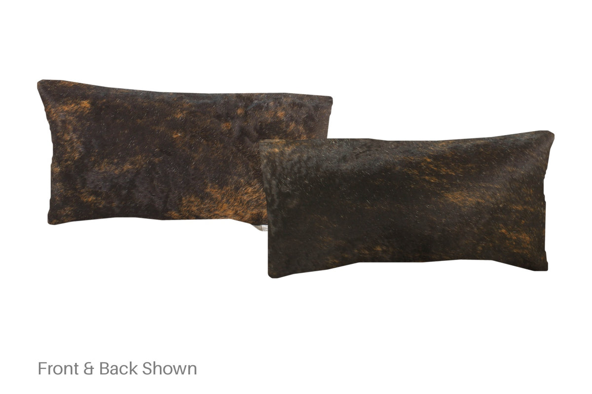 Dark Brindle Cowhide Pillow #A51671