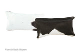 Black and White Cowhide Pillow 12x22 #A51687 by Hudson Hides