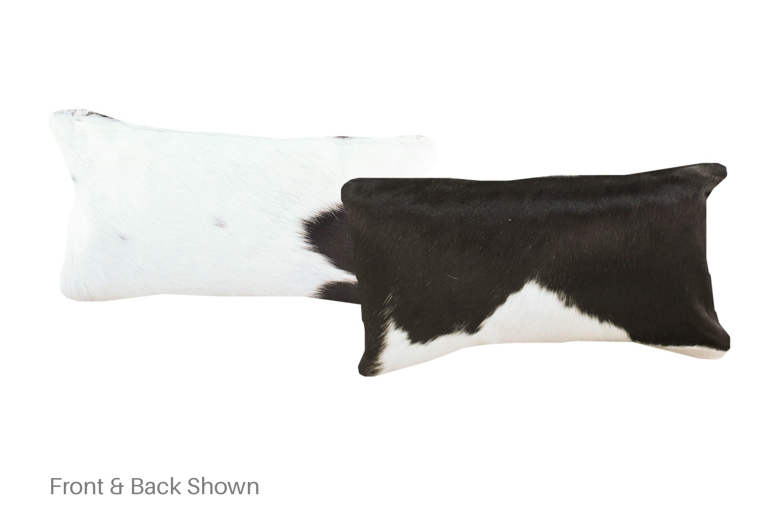 Black and White Cowhide Pillow #A51687