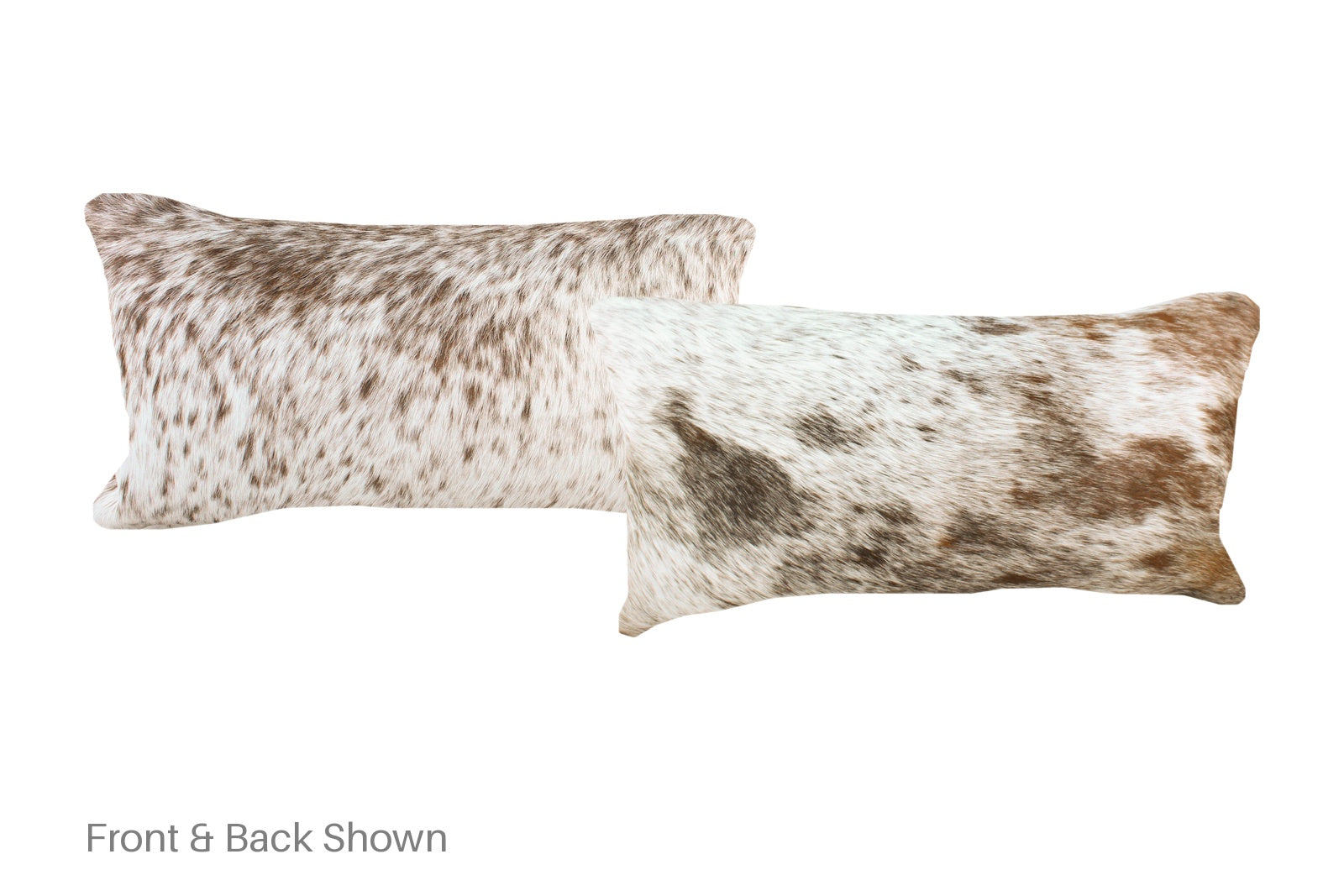 Salt and Pepper Brown Cowhide Pillow #A51691