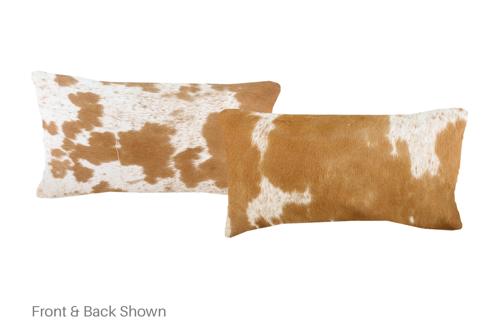 Brown and White Cowhide Pillow #A51694