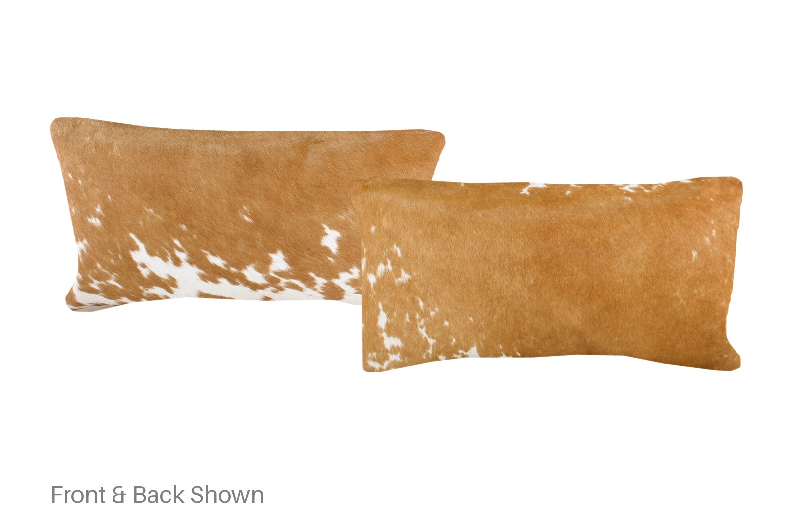 Brown and White Cowhide Pillow #A51695