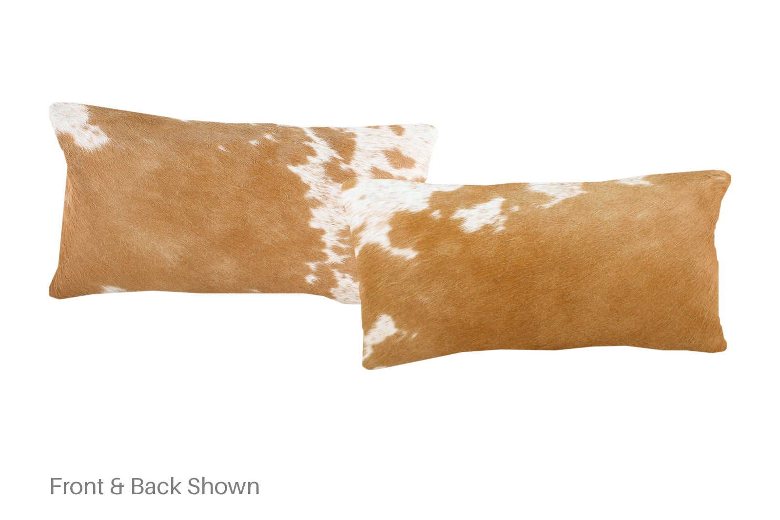 Brown and White Cowhide Pillow #A51697