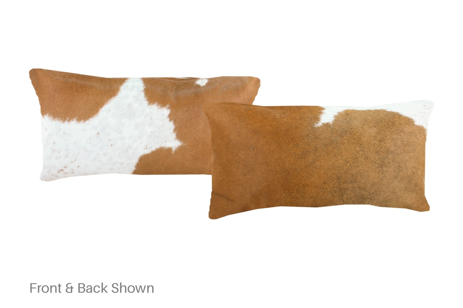 Brown and White Cowhide Pillow #A51699