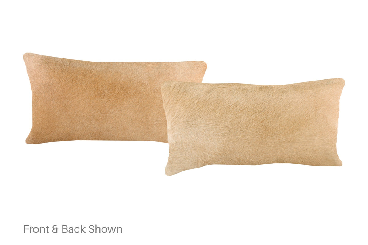 Beige Cowhide Pillow #A51701