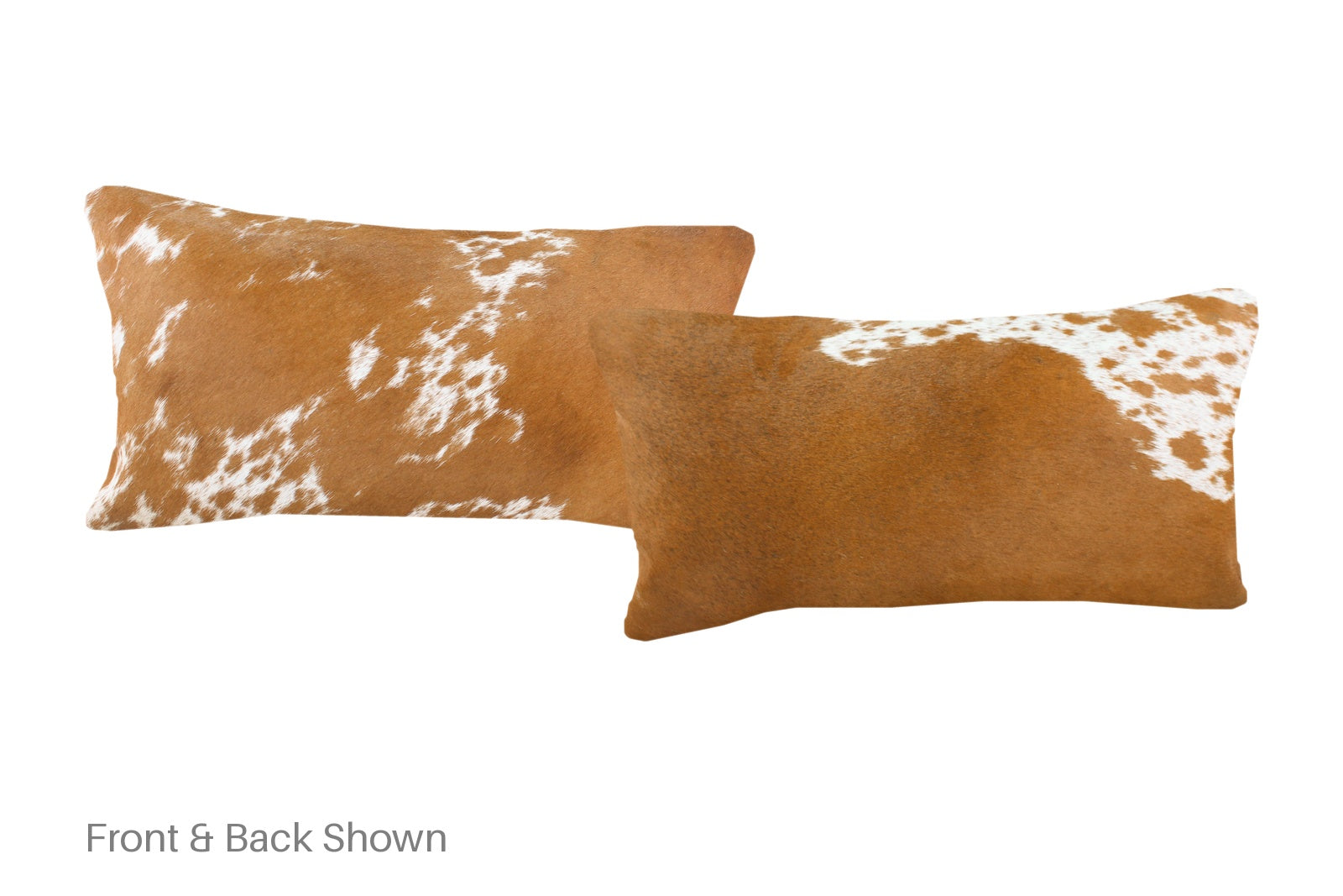 Brown and White Cowhide Pillow #A51706
