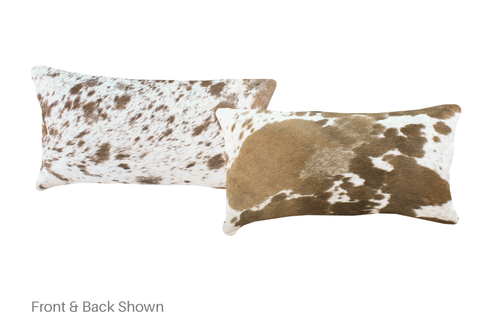Brown and White Cowhide Pillow #A51709