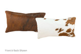 Tricolor Cowhide Pillow 12x22 #A51711 by Hudson Hides