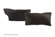 Solid Black Cowhide Pillow 12x22 #A51721 by Hudson Hides