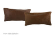Solid Brown Cowhide Pillow 12x22 #A51723 by Hudson Hides