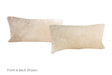 Grey with Beige Cowhide Pillow 12x22 #A51726 by Hudson Hides