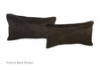 Solid Black Cowhide Pillow 12x22 #A51730 by Hudson Hides