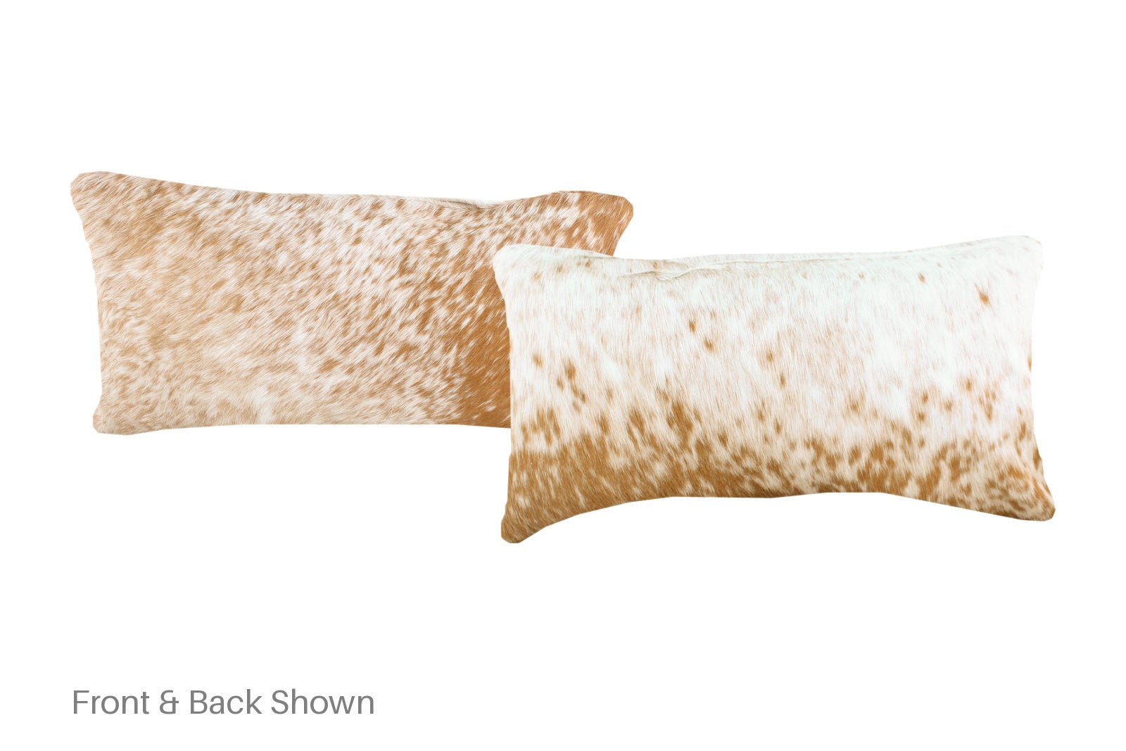 Salt and Pepper Brown Cowhide Pillow #A51731