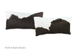 Black and White Cowhide Pillow 12x22 #A51734 by Hudson Hides