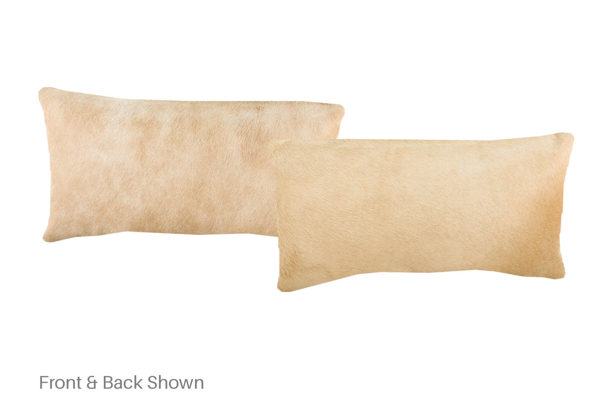 Beige Cowhide Pillow #A51735