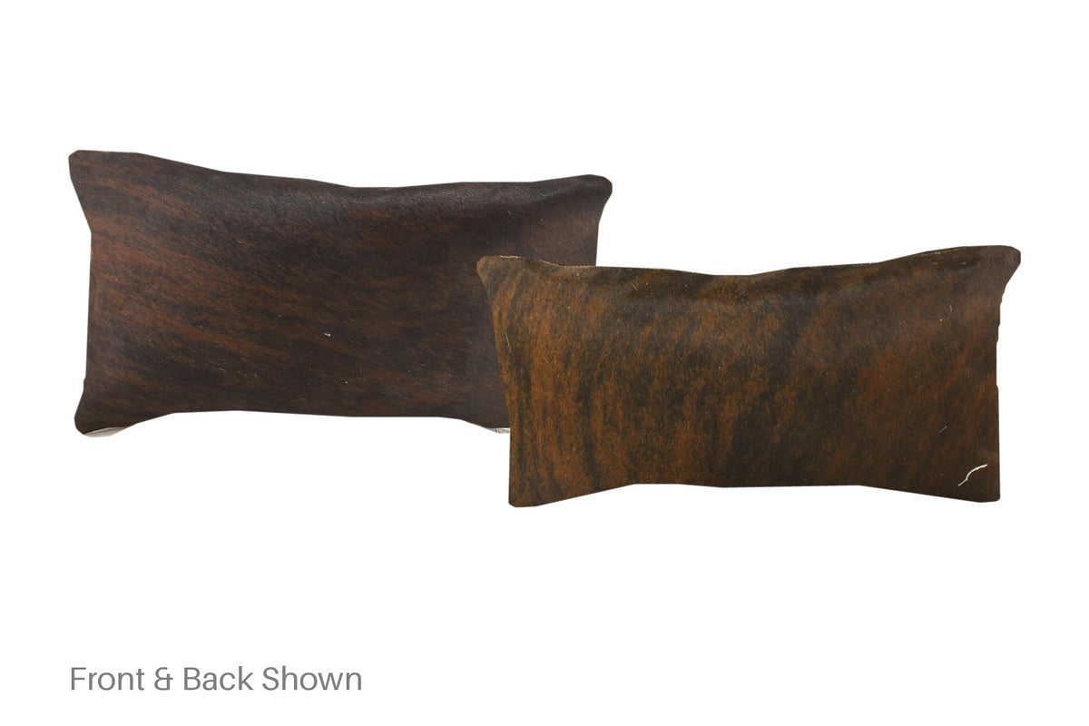 Dark Brindle Cowhide Pillow #A51740